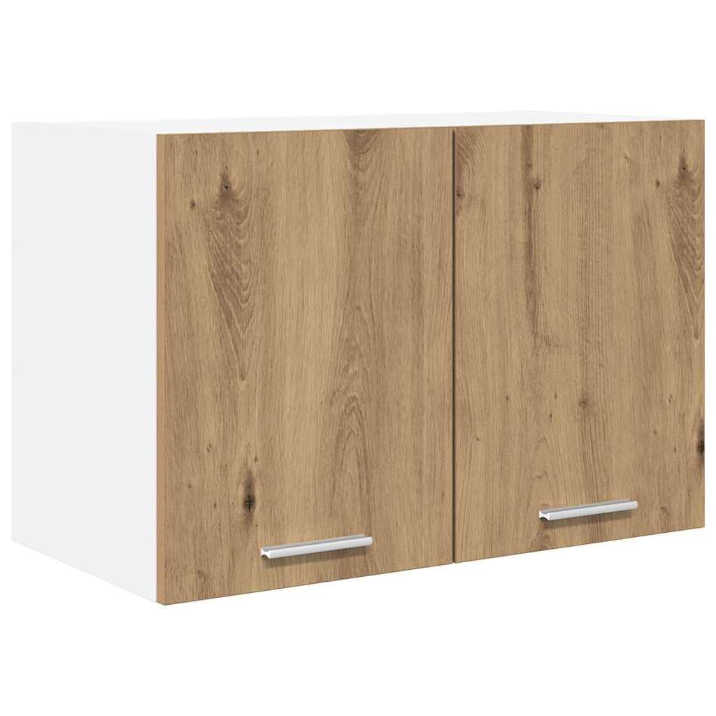 Hanging Cabinet with Shelf Riga 2 pcs Artisan Oak and White